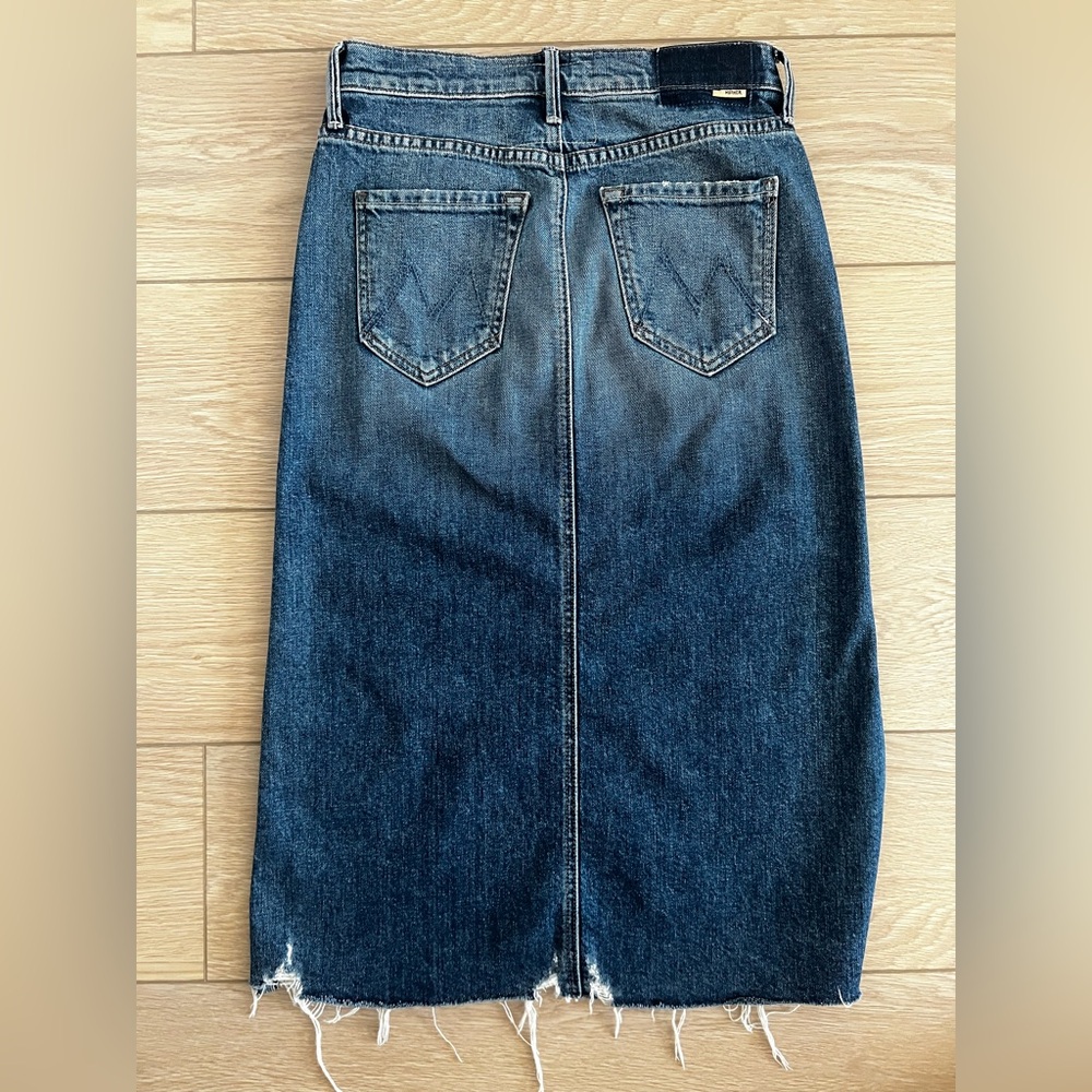 MOTHER superior the swooner straight a chew midi skirt cowboys dont cry size 25